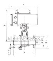 Q941 electric vacuum ball valve structural diagram