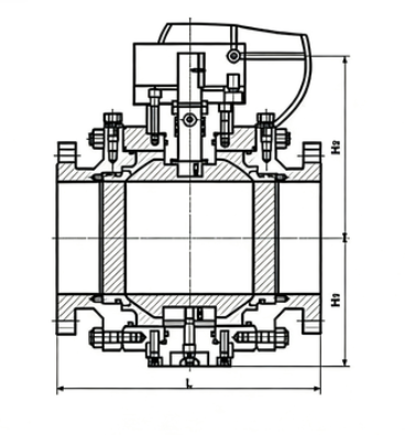 High-pressure floating ball valve