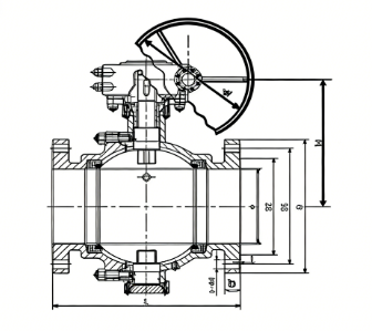High-pressure floating ball valve