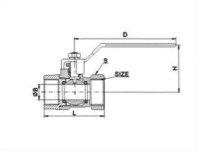 High-pressure floating ball valve
