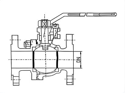 High-pressure floating ball valve
