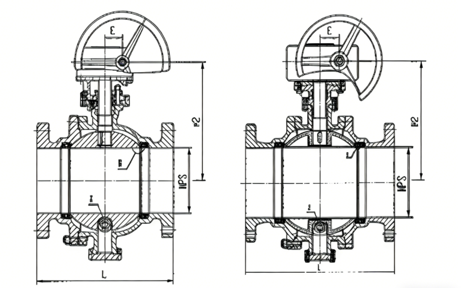 High-pressure floating ball valve