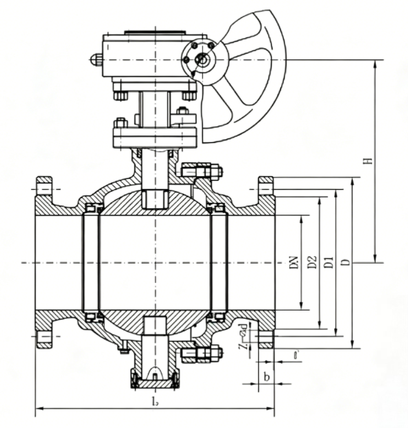 High-pressure floating ball valve