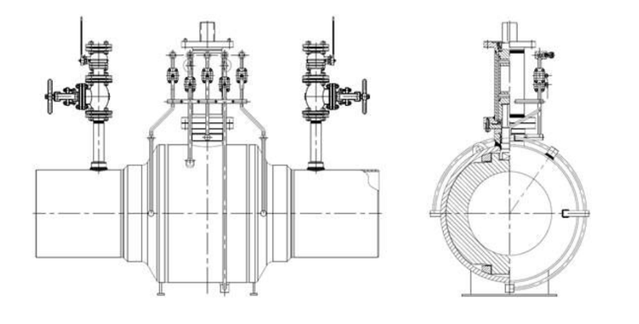 High-pressure floating ball valve